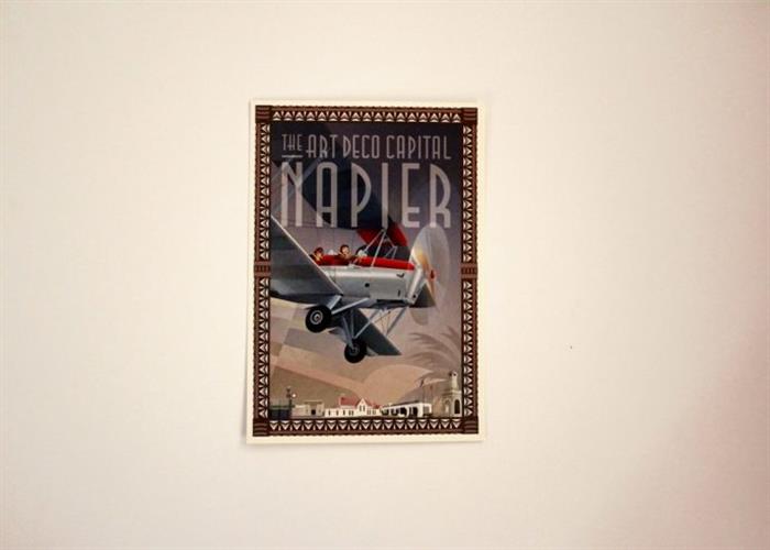 Napier Art Deco Capital Postcard Plane